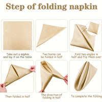 instructions for folding a napkin