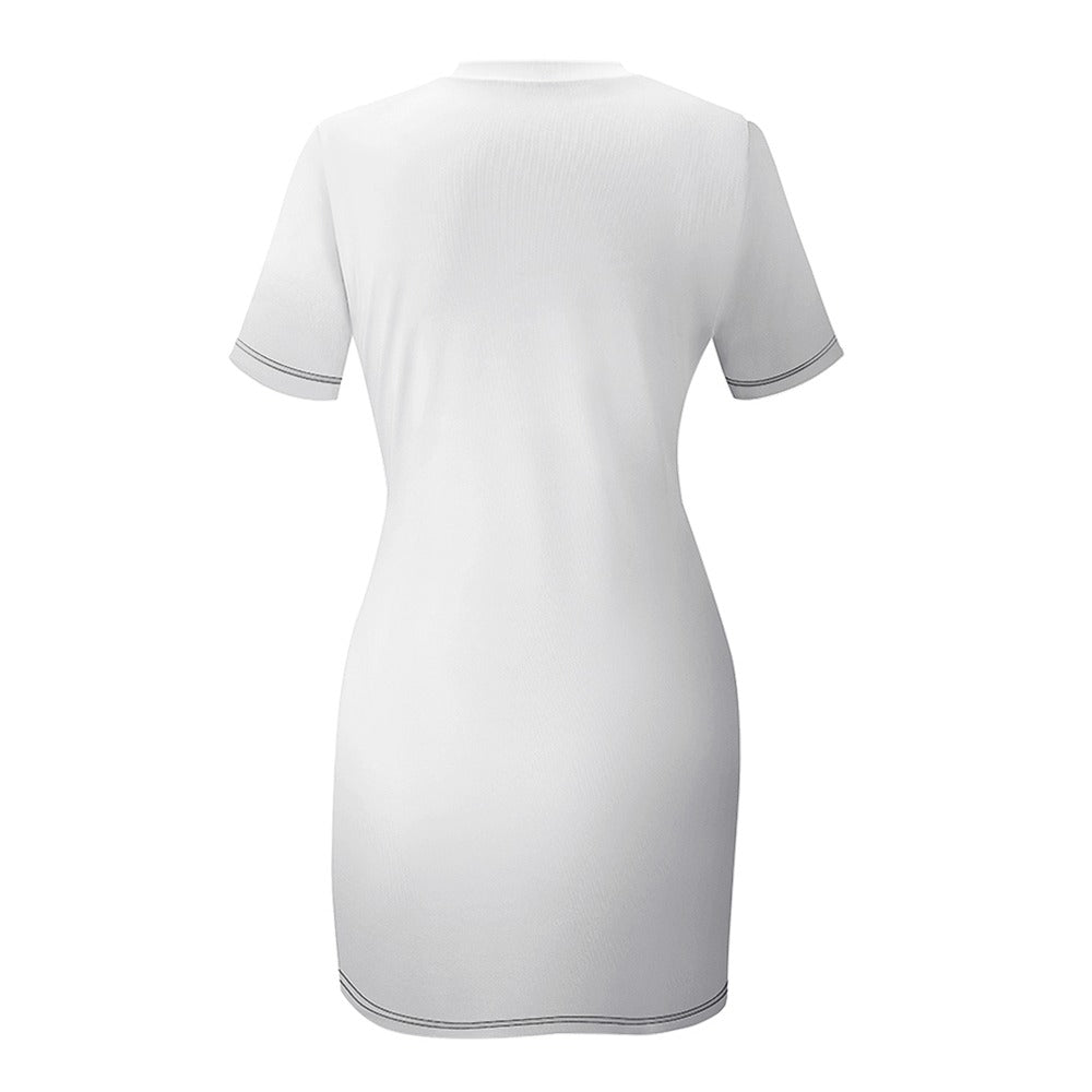 White Crew Neck Team Bride Dress Luxurious Weddings