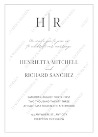Custom Wedding Invitations #12