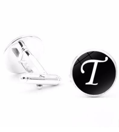 A-Z Single Alphabet Cufflinks cufflinks Luxurious Weddings