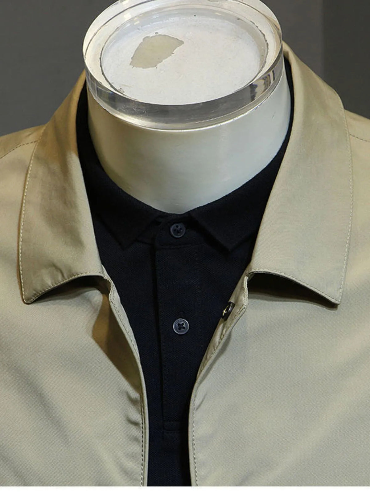 Men's Plus Size Snap Down Long Sleeve Jacket Jacket Luxurious Weddings