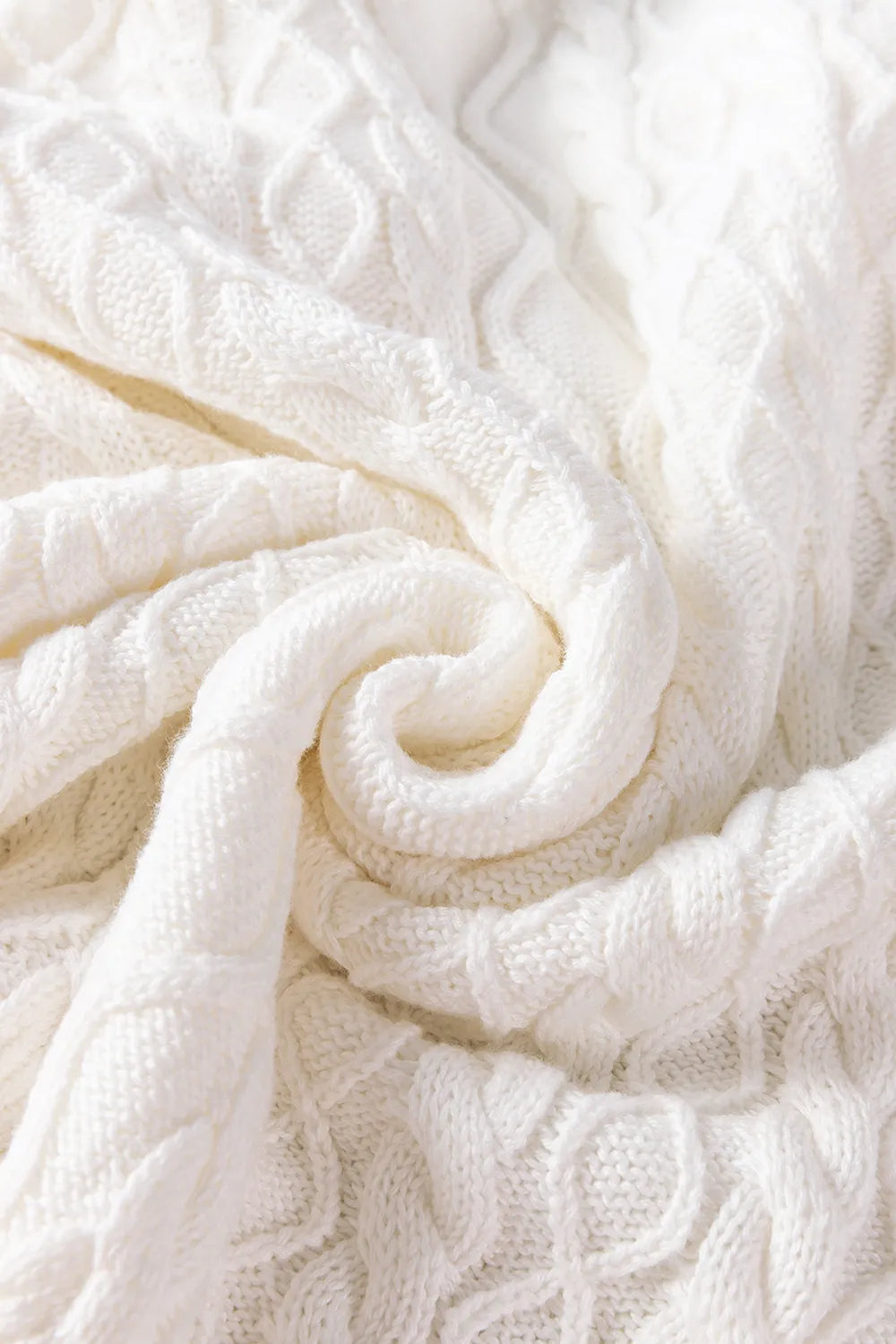 Cable-Knit Turtleneck Cap Sleeve Sweater Sweater Luxurious Weddings