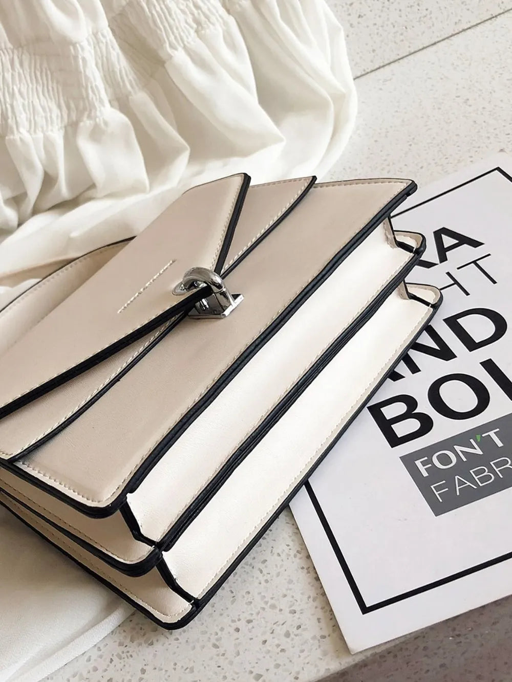 Chain PU Leather Detachable Shoulder Strap Handbag Handbags Luxurious Weddings