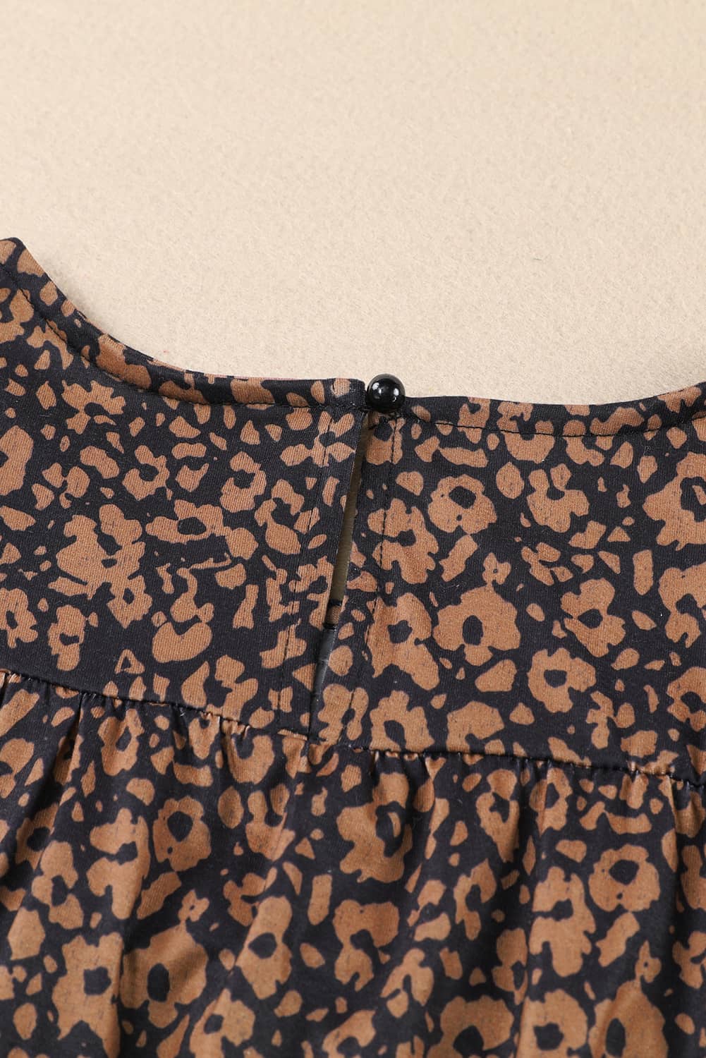 Plus Size Printed Smocked Butterfly Sleeve Blouse Luxurious Weddings