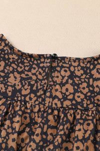 Plus Size Printed Smocked Butterfly Sleeve Blouse Luxurious Weddings