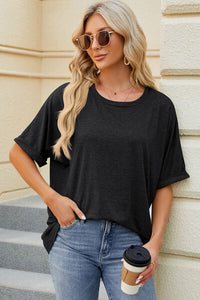 Round Neck Half Sleeve T-Shirt Tops/Blouses & Shirts Luxurious Weddings