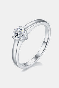 Moissanite 925 Sterling Silver Solitaire Ring Luxurious Weddings