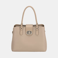 David Jones PU Leather Twist-Lock Tote Bag Luxurious Weddings
