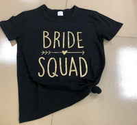 a t - shirt that says bride squad on it