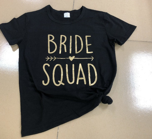 Gold T-shirt bride Luxurious Weddings