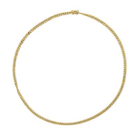 14K Yellow Gold 4.5mm Miami Cuban Unisex Chain Necklace Jewellery Luxurious Weddings