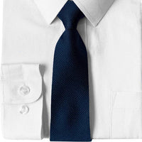 White Boys Dress Shirt, Solid Indigo Tie Shirt Luxurious Weddings