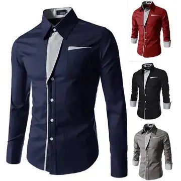 Men's Shirts Full Sleeve Stripe Shirt Luxurious Weddings