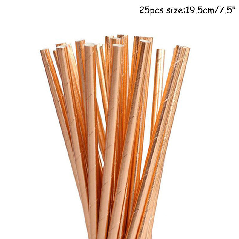 Disposable Party Supplies Tableware Set Decoration Supplies Disposable Tableware Luxurious Weddings