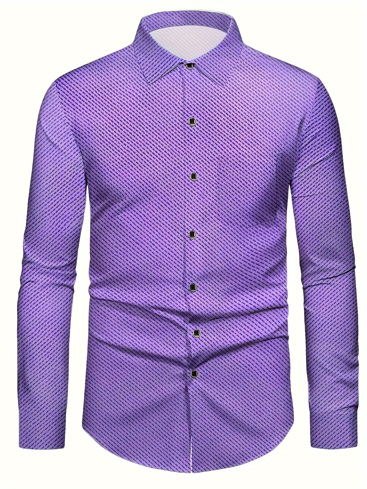 a purple shirt with a pattern on it