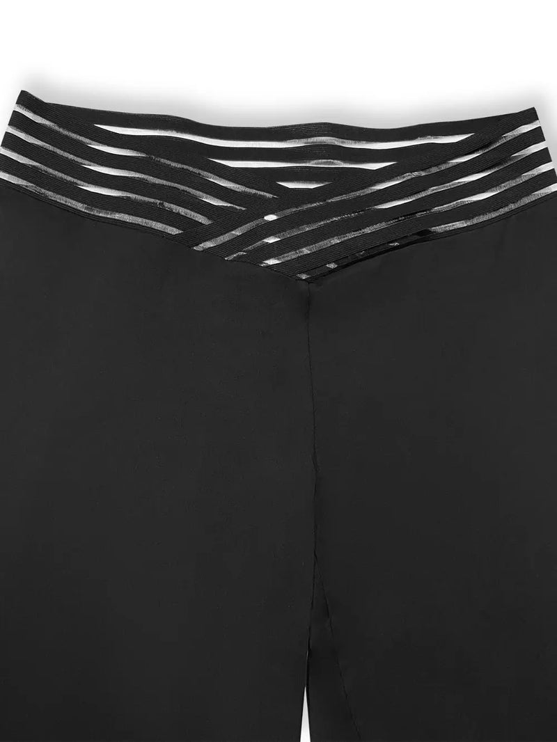 Plus Size V-Waistband Bootcut Pants Luxurious Weddings