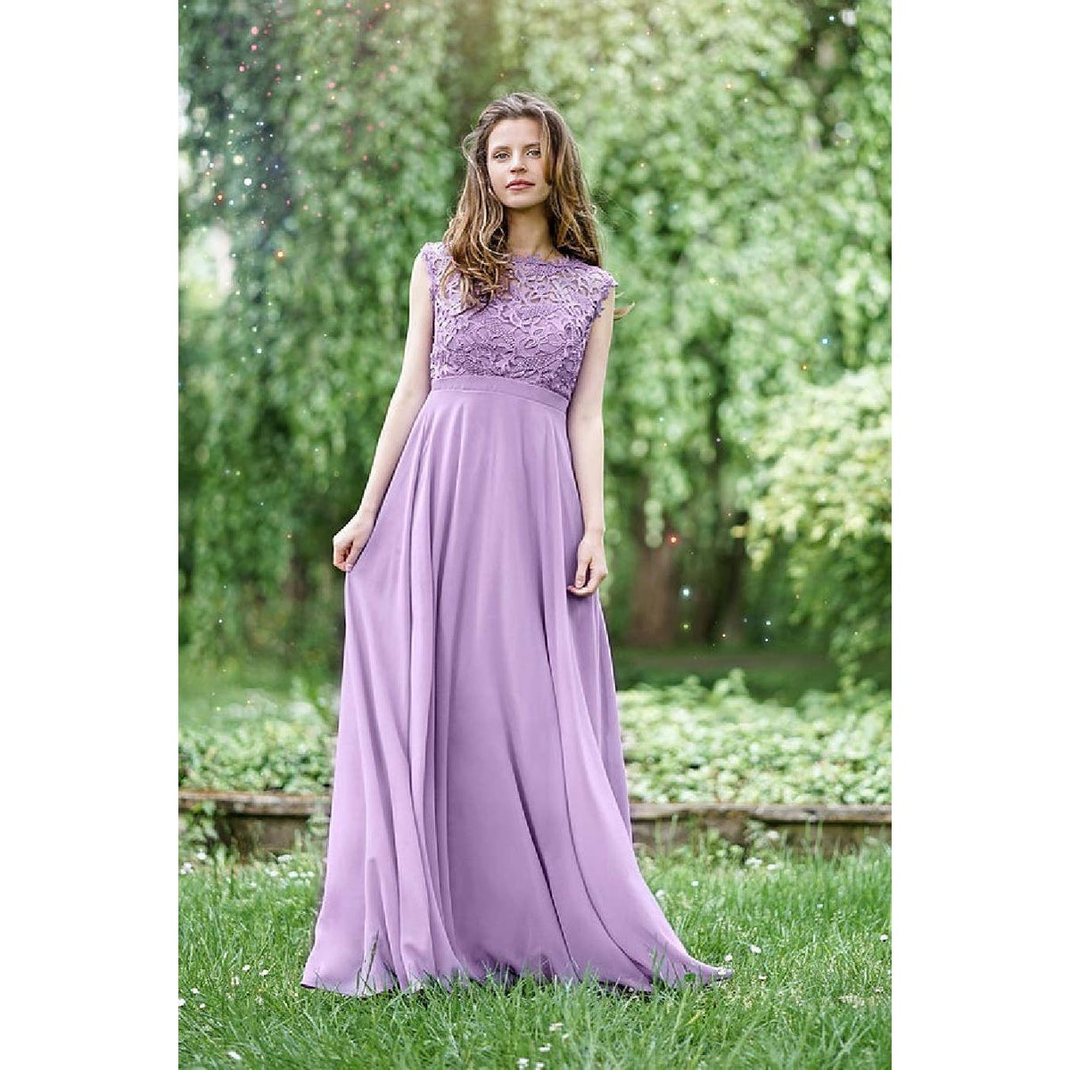 Long Dress with Lace Bustier Bridesmaid Dresses Luxurious Weddings