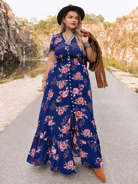 Plus Size V-Neck Maxi Dress Plus size dress Luxurious Weddings