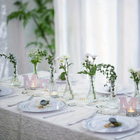 Set of 24 Vintage Mini Glass Bud Vases vases Luxurious Weddings