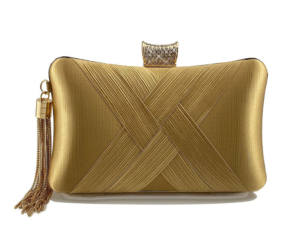Tassel metal woven diamond Evening Bag Handbags Luxurious Weddings