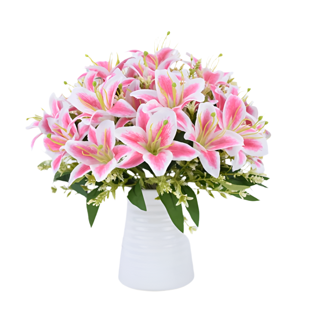 Real Touch Tiger Lily Bouquet - Perfect for Weddings