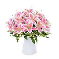 Real Touch Tiger Lily Bouquet - Perfect for Weddings