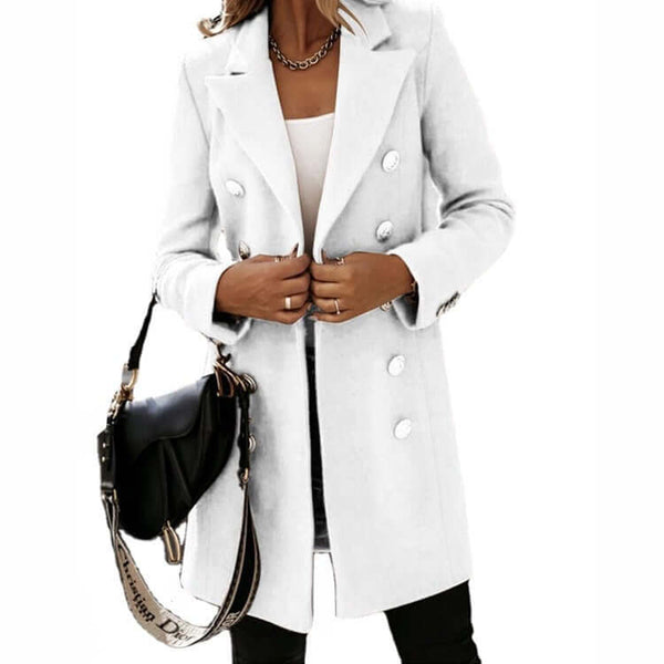 Long Sleeved Double Breasted Women's Coat Women's Jacket Luxurious Weddings