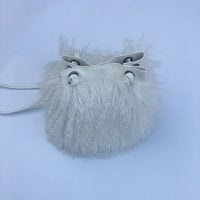 Long Fur Wool Bucket Bag Handbags Luxurious Weddings