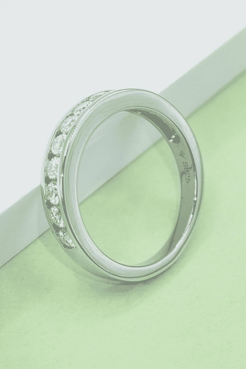 Moissanite 925 Sterling Silver Ring Rings Luxurious Weddings