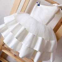 Children's Wedding Dress Girls One-shoulder Show Princess Fluffy Luxurious Weddings