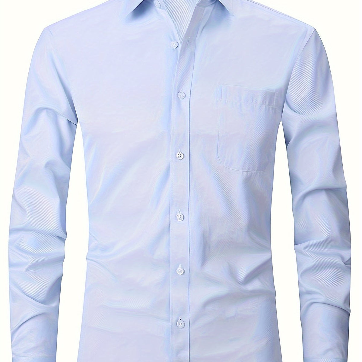 Men's Formal Business Shirts with Long Sleeves - Spring/Fall Collection Luxurious Weddings