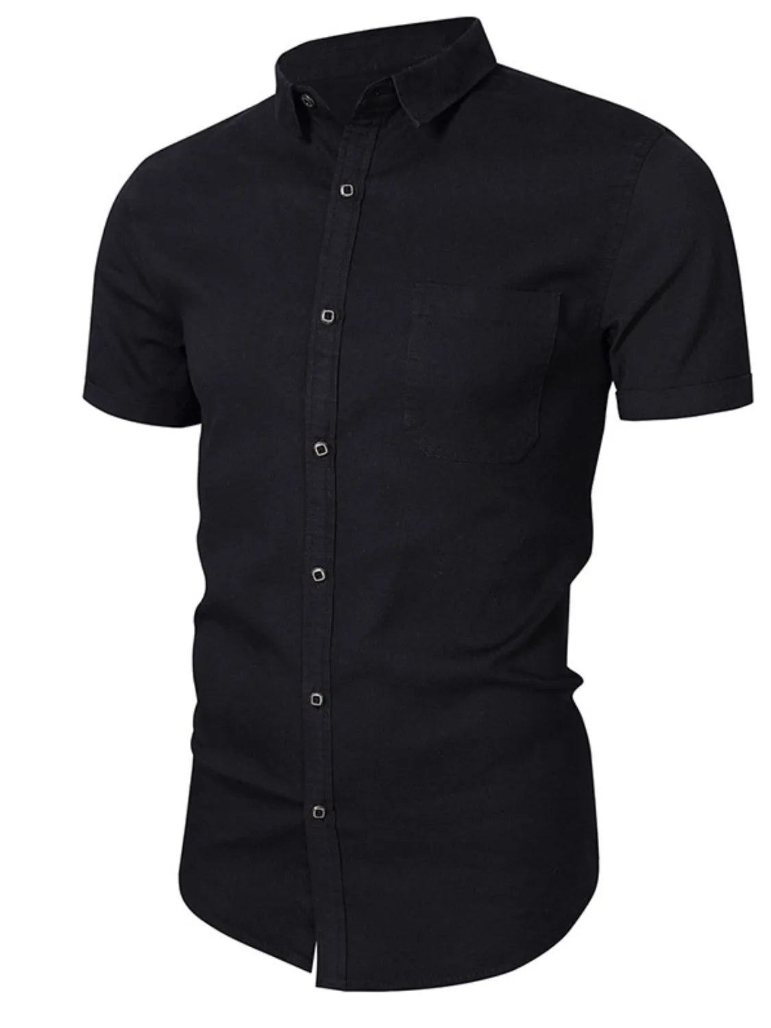 Men's Button Up Short Sleeve Shirt Shirt Luxurious Weddings
