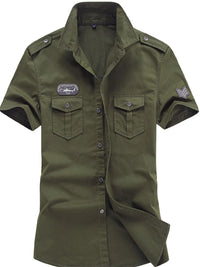 Men's Plus Size Collared Neck Short Sleeve Shirt Luxurious Weddings