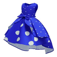 Girls Elegant Polka Dots Dress Luxurious Weddings