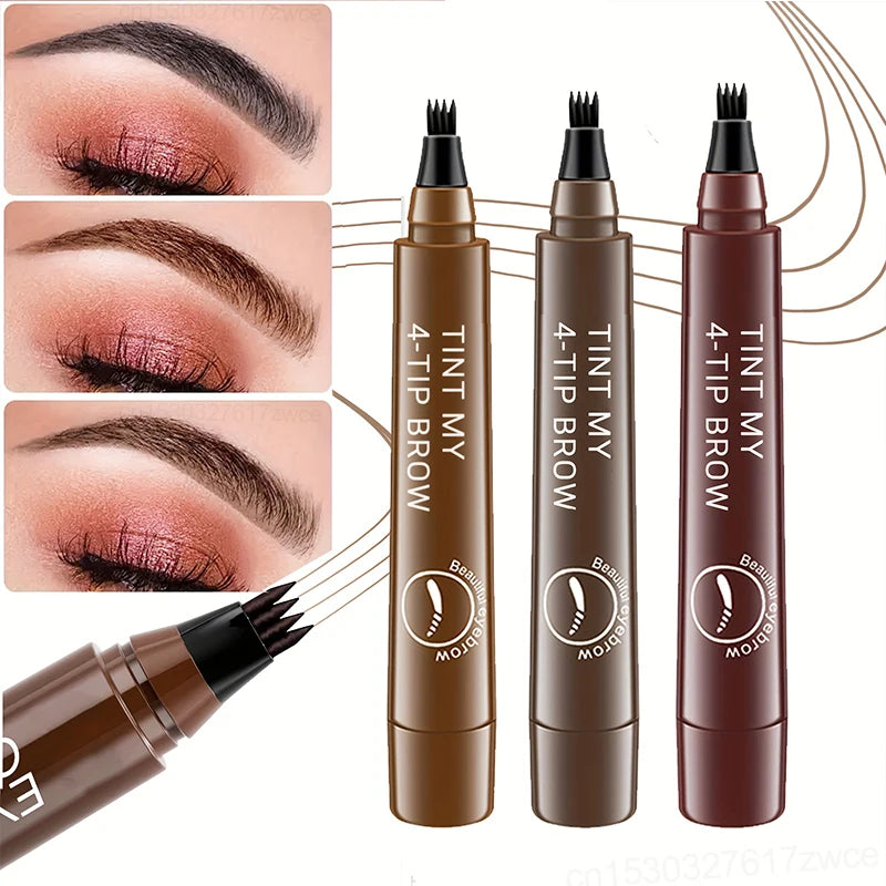 5 Colors Microblading Eyebrow Pen Waterproof Makeup Essentials Luxurious Weddings