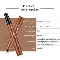 5 Colors Microblading Eyebrow Pen Waterproof Liquid Eyebrow Pencil Long Lasting Makeup Essentials