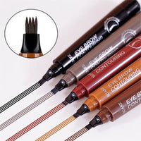 5 Colors Microblading Eyebrow Pen Waterproof Liquid Eyebrow Pencil Long Lasting Makeup Essentials