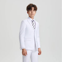 Stacy Adams Boys Suit 5-Piece Set | White Suits Luxurious Weddings