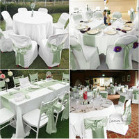 50pcs Satin Wedding Chair Sashes Luxurious Weddings