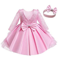 Princess Dress Girls Full Sleeve Baby Luxurious Weddings