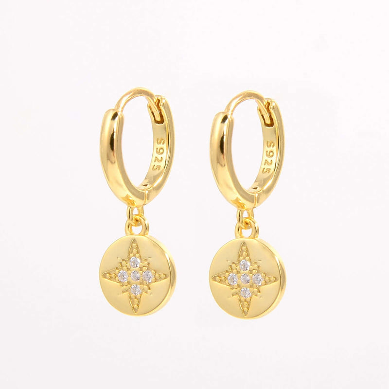 925 Sterling Silver Inlaid Zircon Earrings Earrings Luxurious Weddings