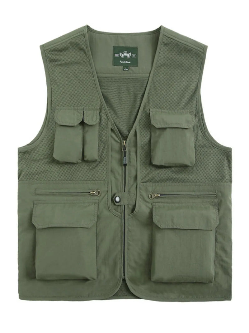Men's Plus Size Zip Up Vest Luxurious Weddings