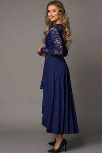 Lace High-Low V-Neck Dress Mother of the bride Luxurious Weddings