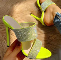 Women's rhinestone high heel sandals Sandals