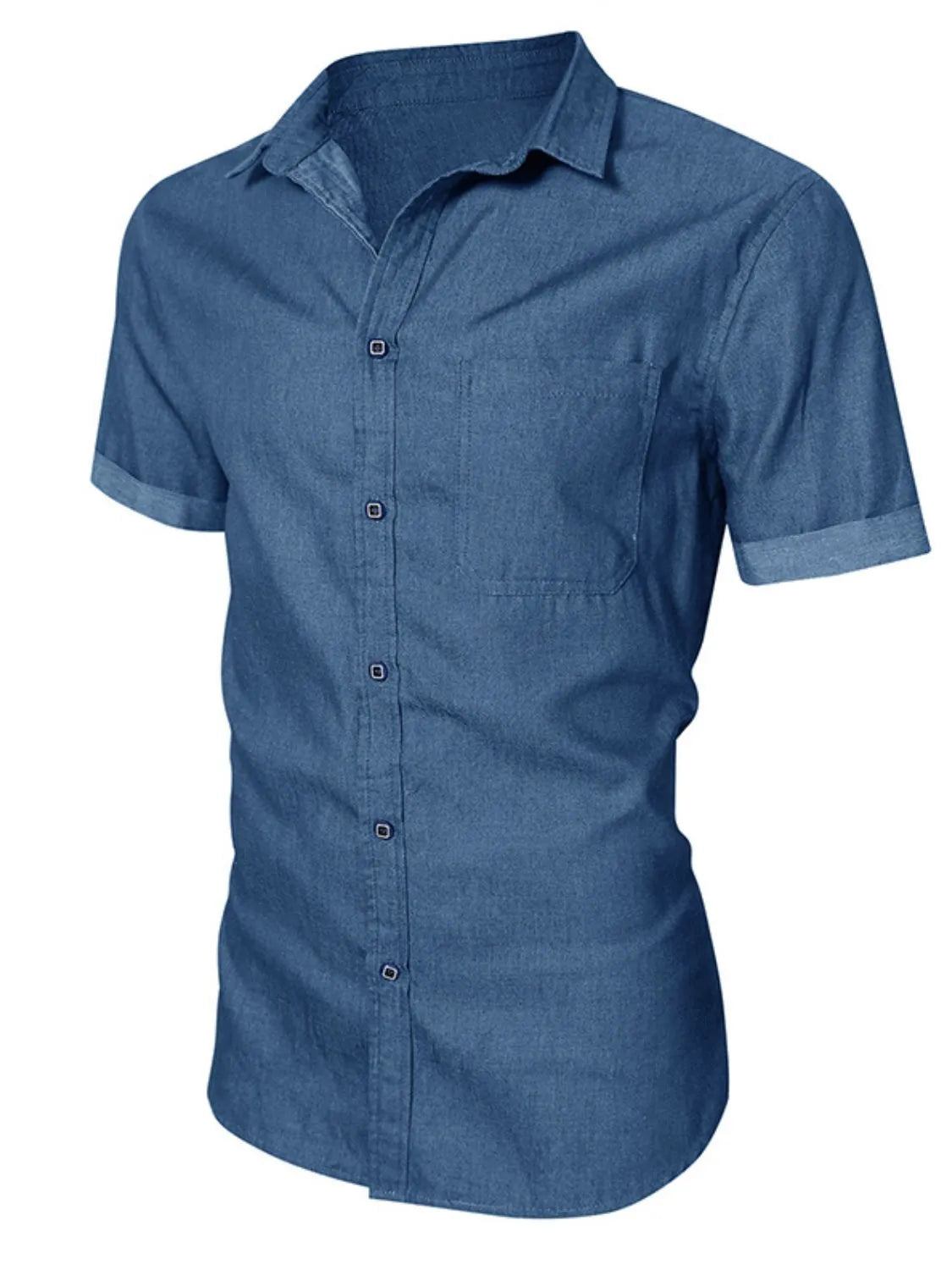 Men's Button Up Short Sleeve Shirt Shirt Luxurious Weddings