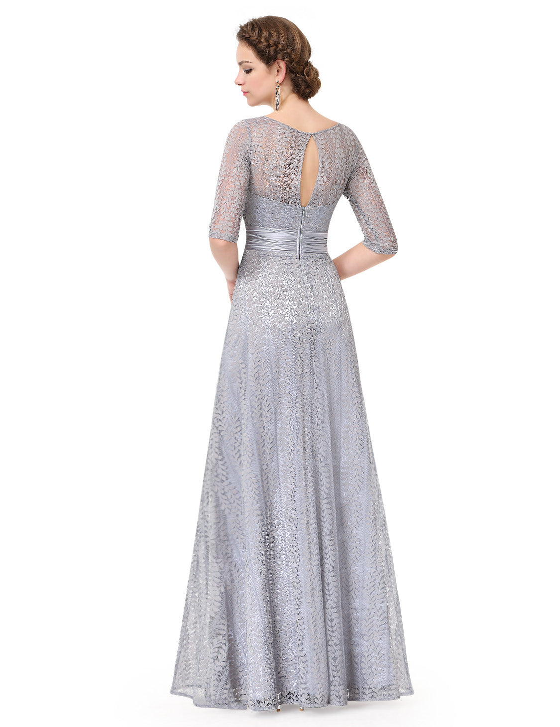 Long Lace Mother Of Bride Formal Evening Dress Luxurious Weddings