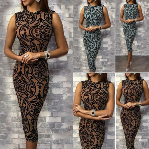 Tatiana Sleeveless Evening Bodycon Dress