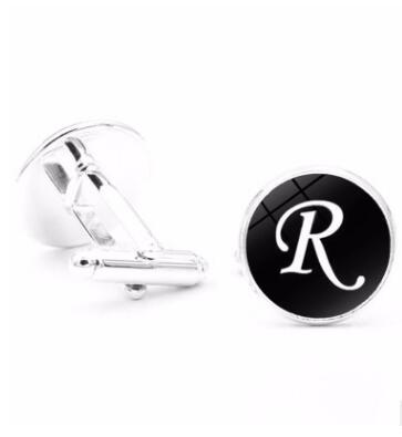 A-Z Single Alphabet Cufflinks cufflinks Luxurious Weddings