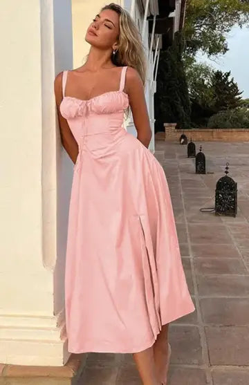 Elegant Quinn Midi Dress Luxurious Weddings