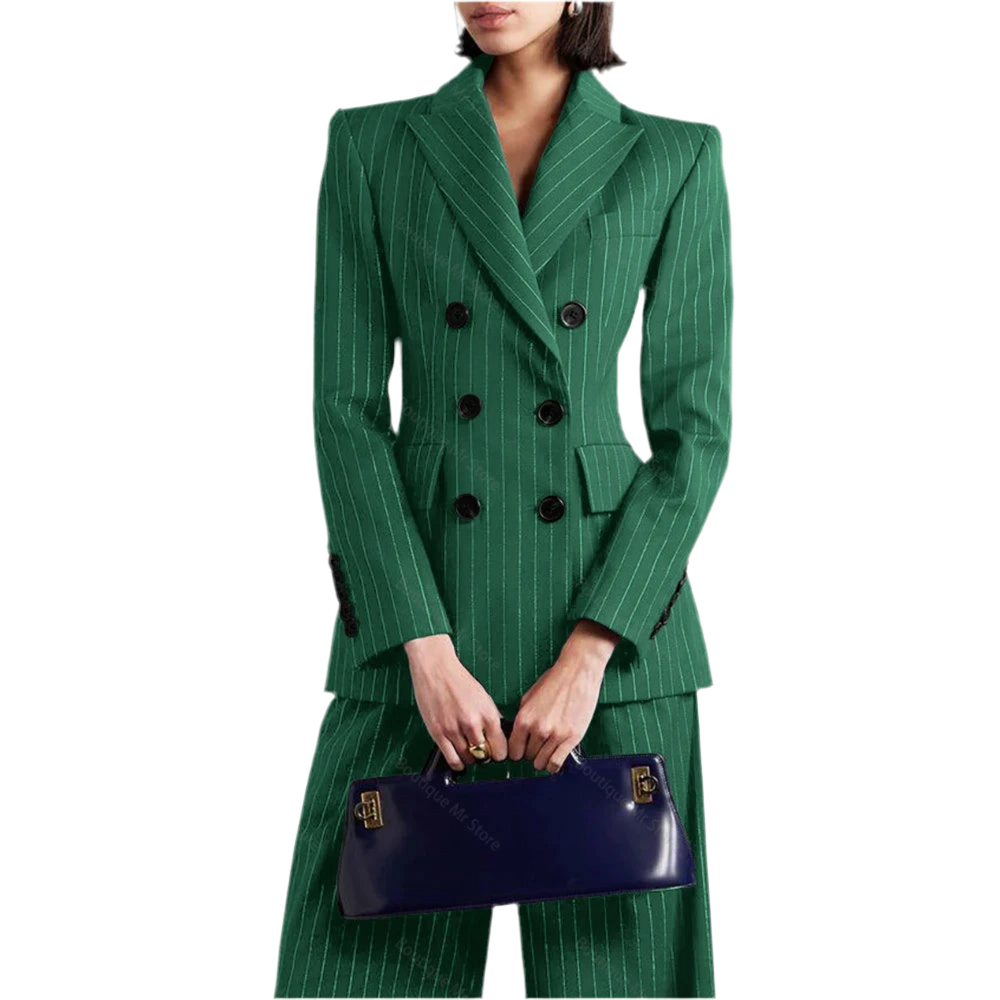 Slim Chic Double Breasted Women’s Suit Set